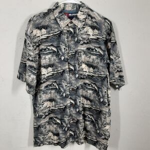 Reel Legends Performance Clothing Mens L Vented Short Sleeve Fishing Shirt